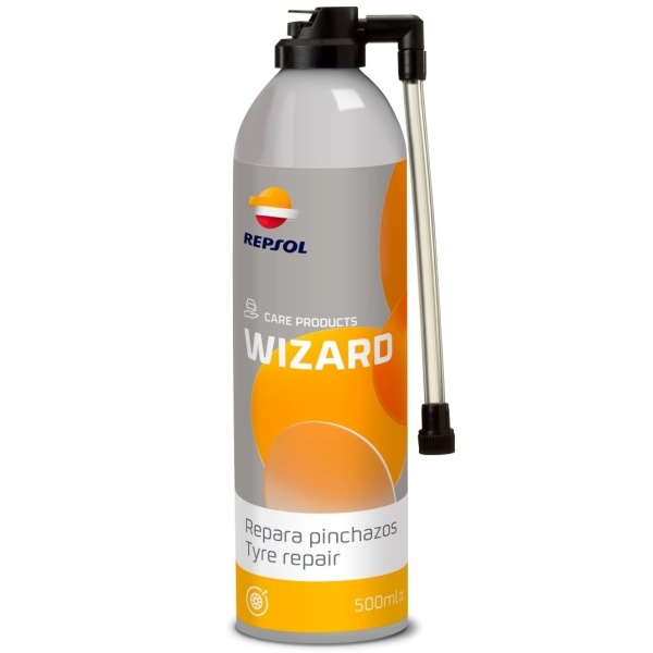 Spray Reparatie Anvelopa Repsol Wizard Repara Pinchazos Aerosol 500ML RPP9070ZPA